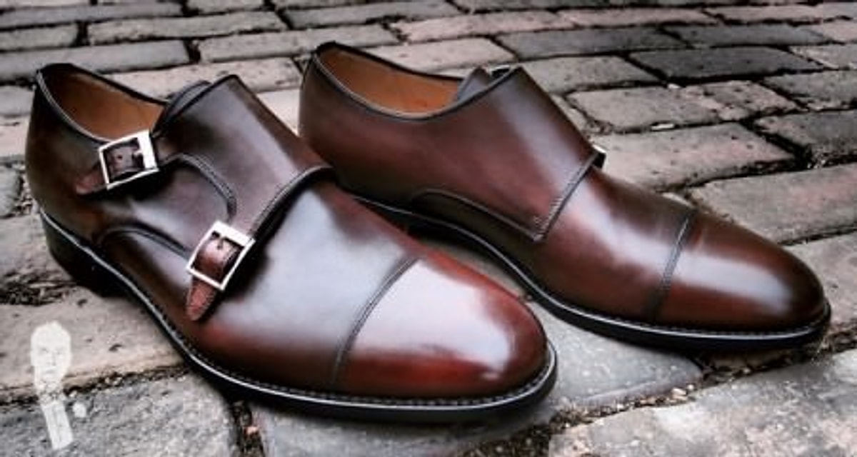 Premium Monk Strap Shoe Slate