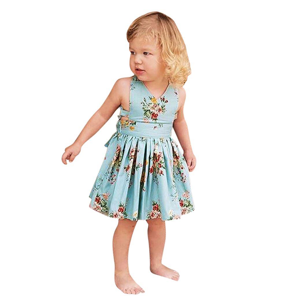 Kids Girls Floral Sundress