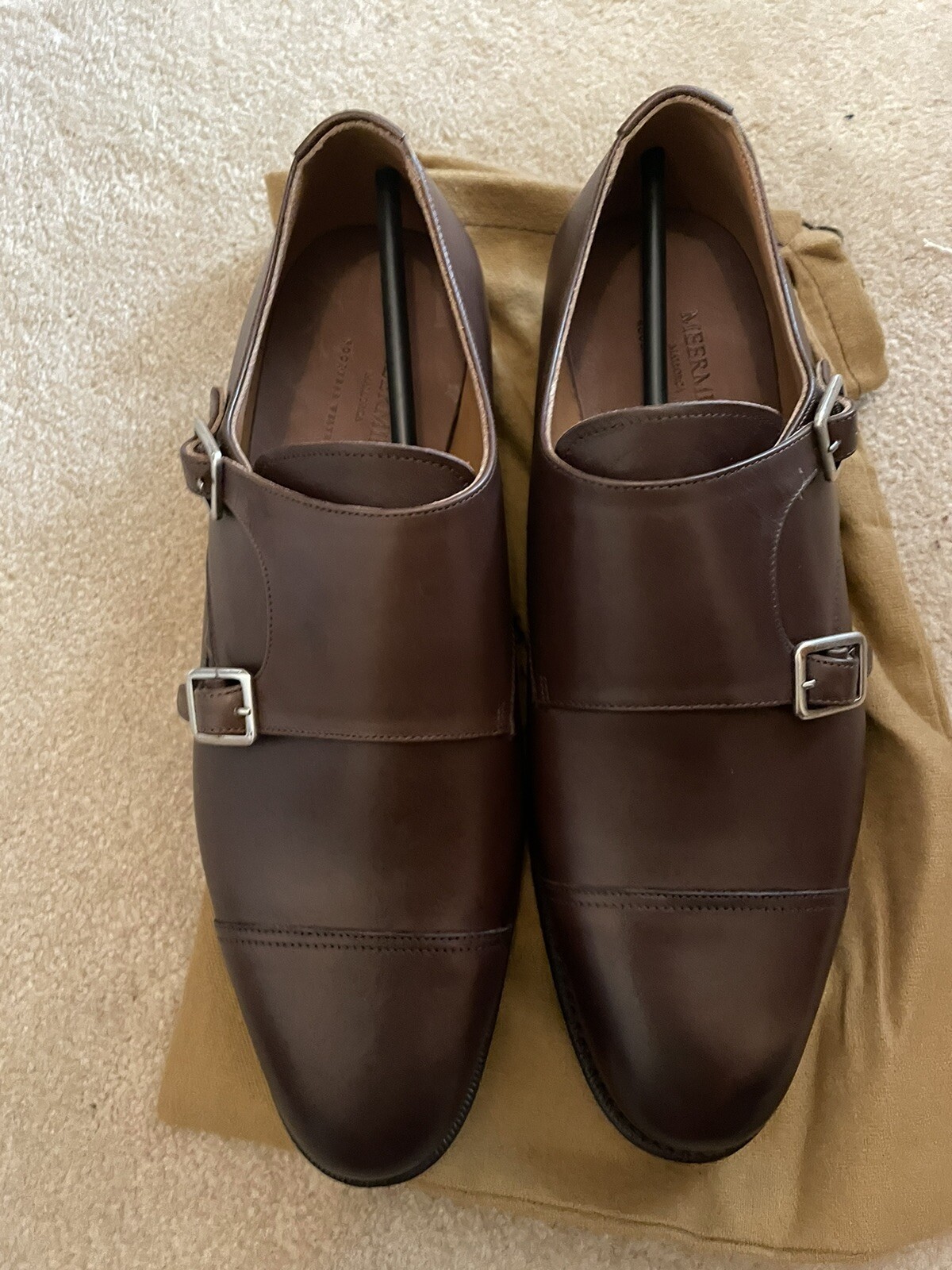 Classic Double Monk Strap Brown