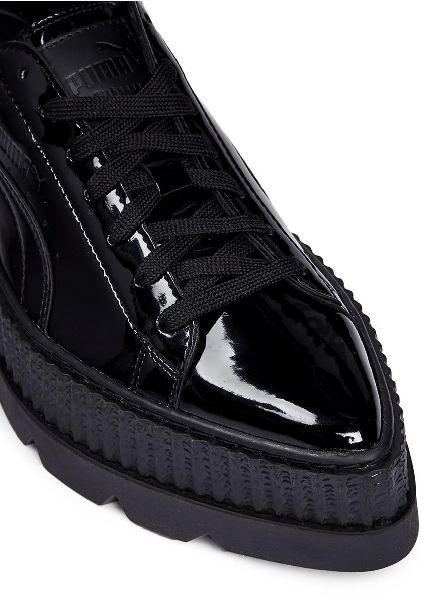 Edge Patent Leather Oxford Graphite