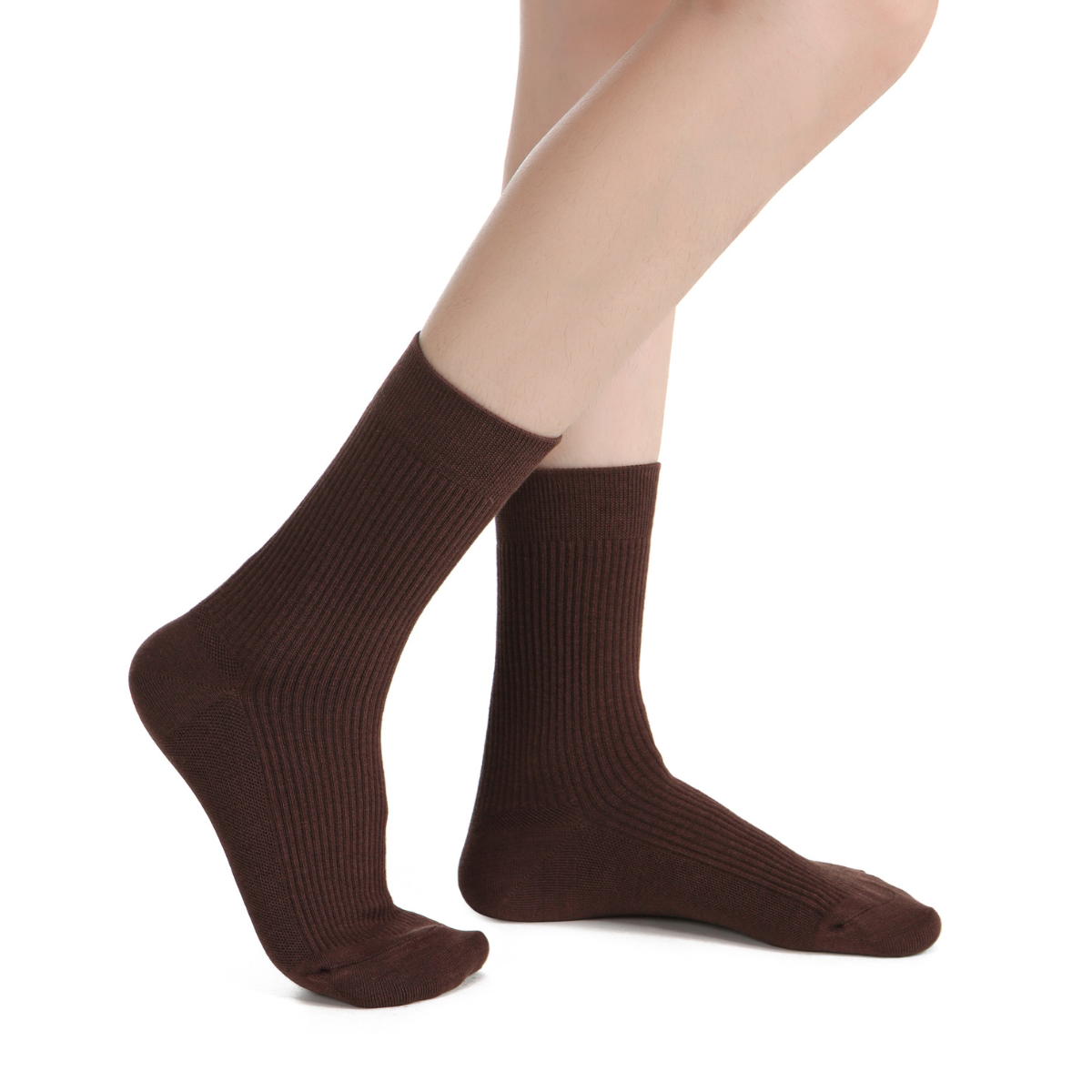 Essential Brown Crew Socks