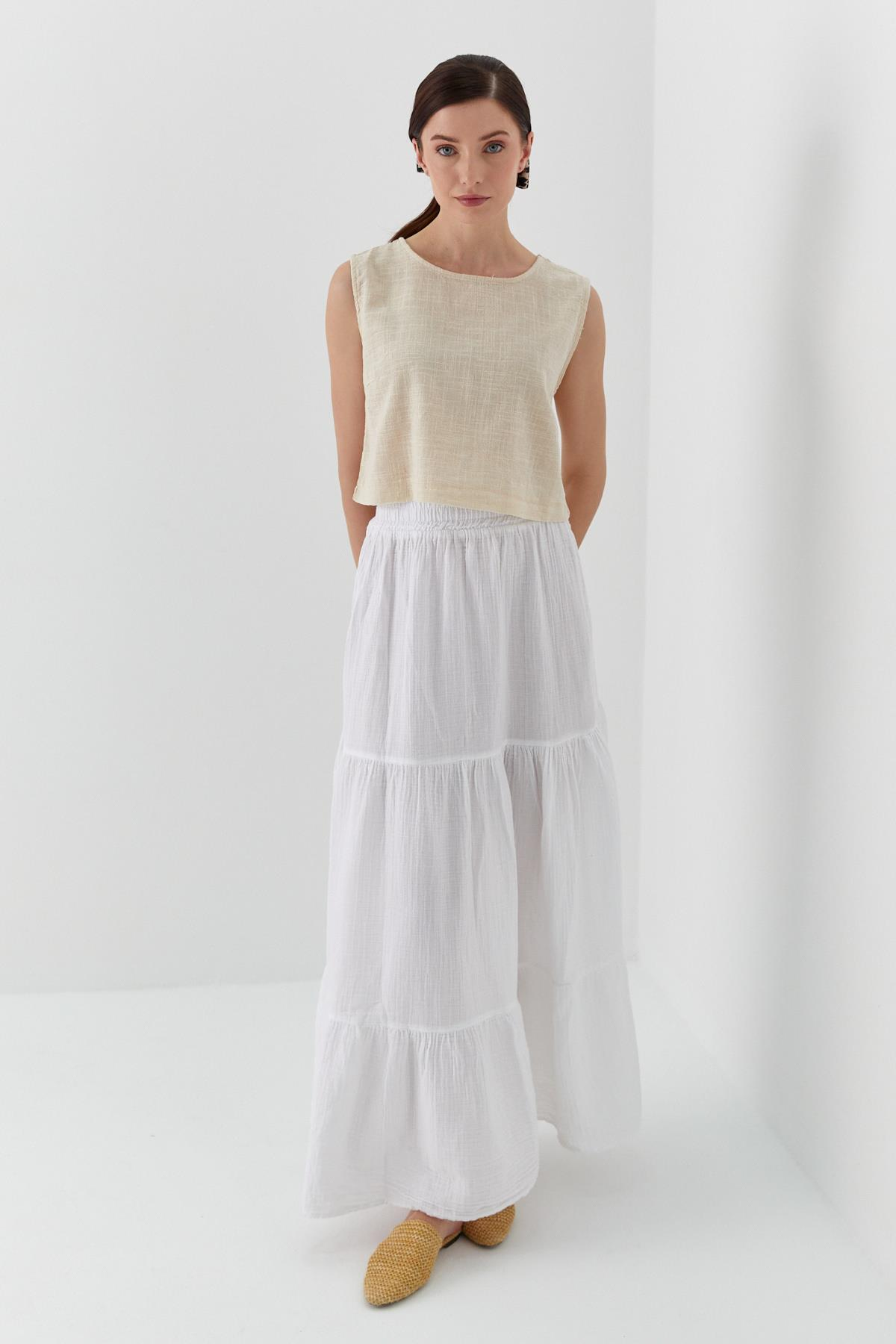 Muslim Skirt - White