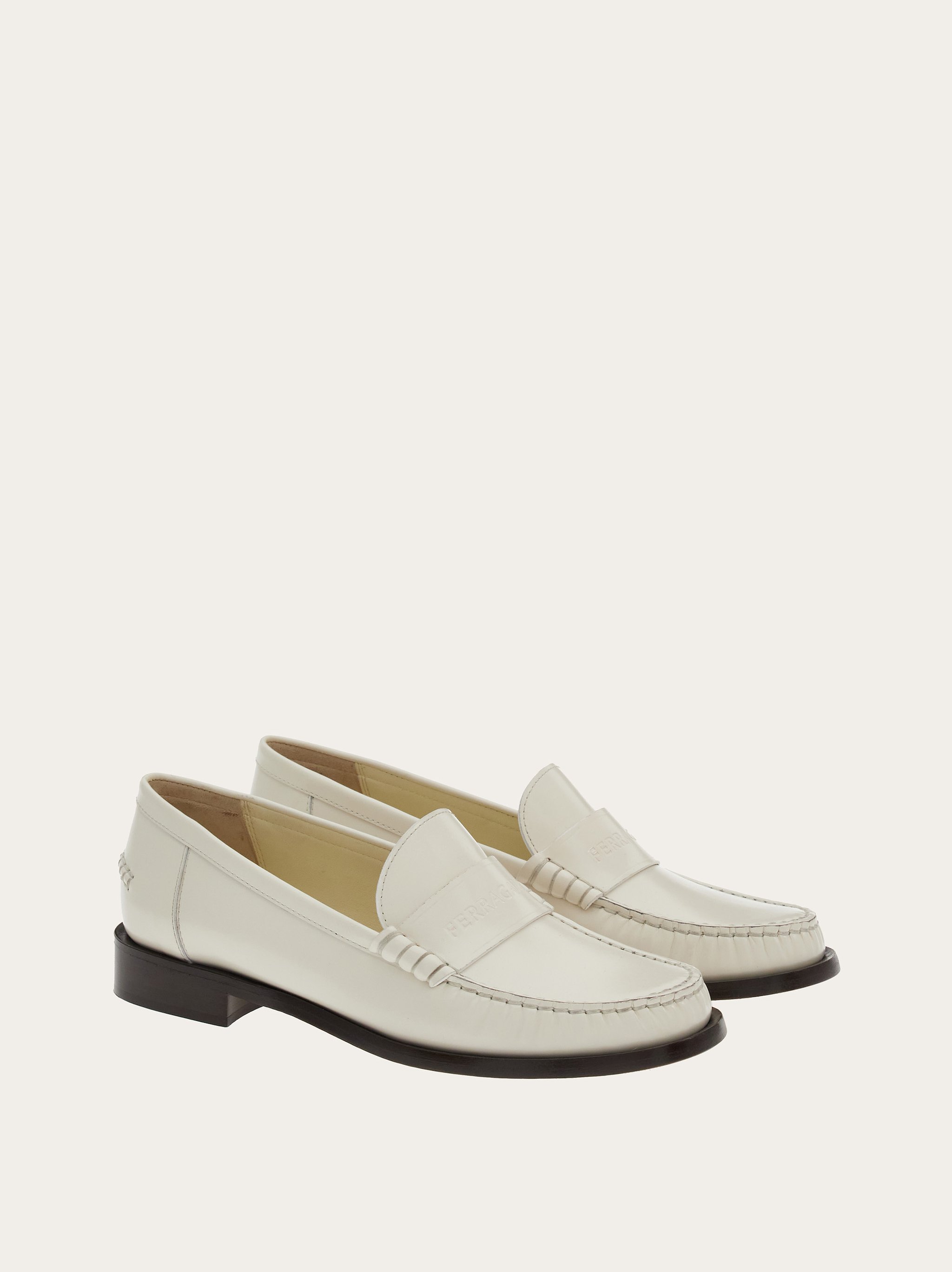 Premium White Loafers