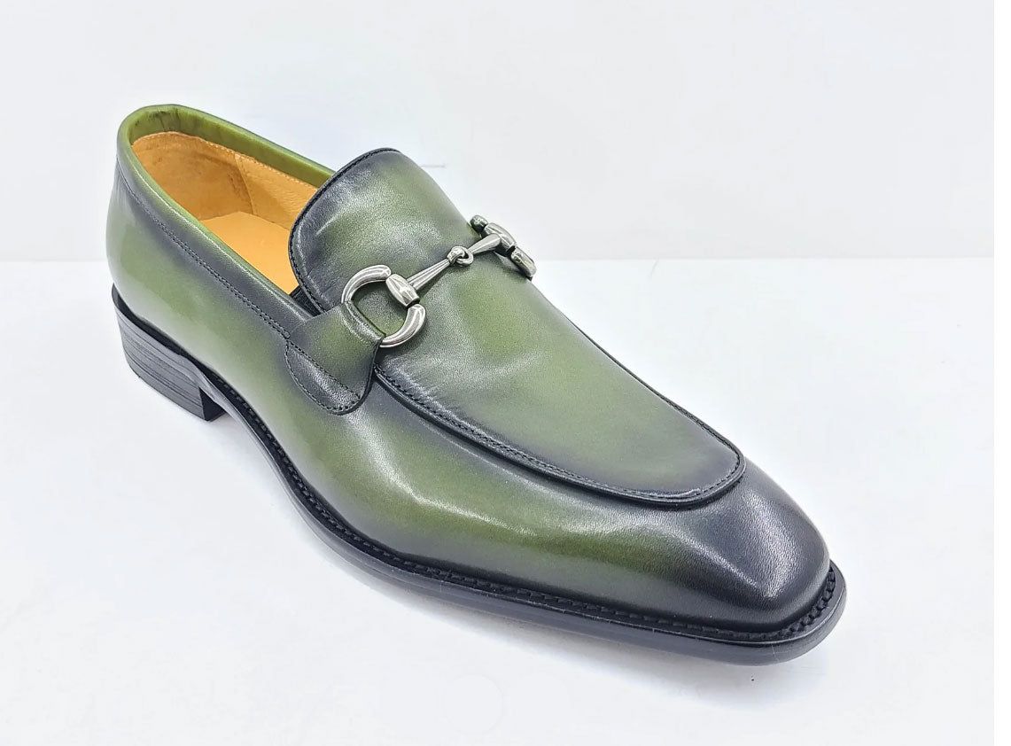 Executive Olive Dress Shoes