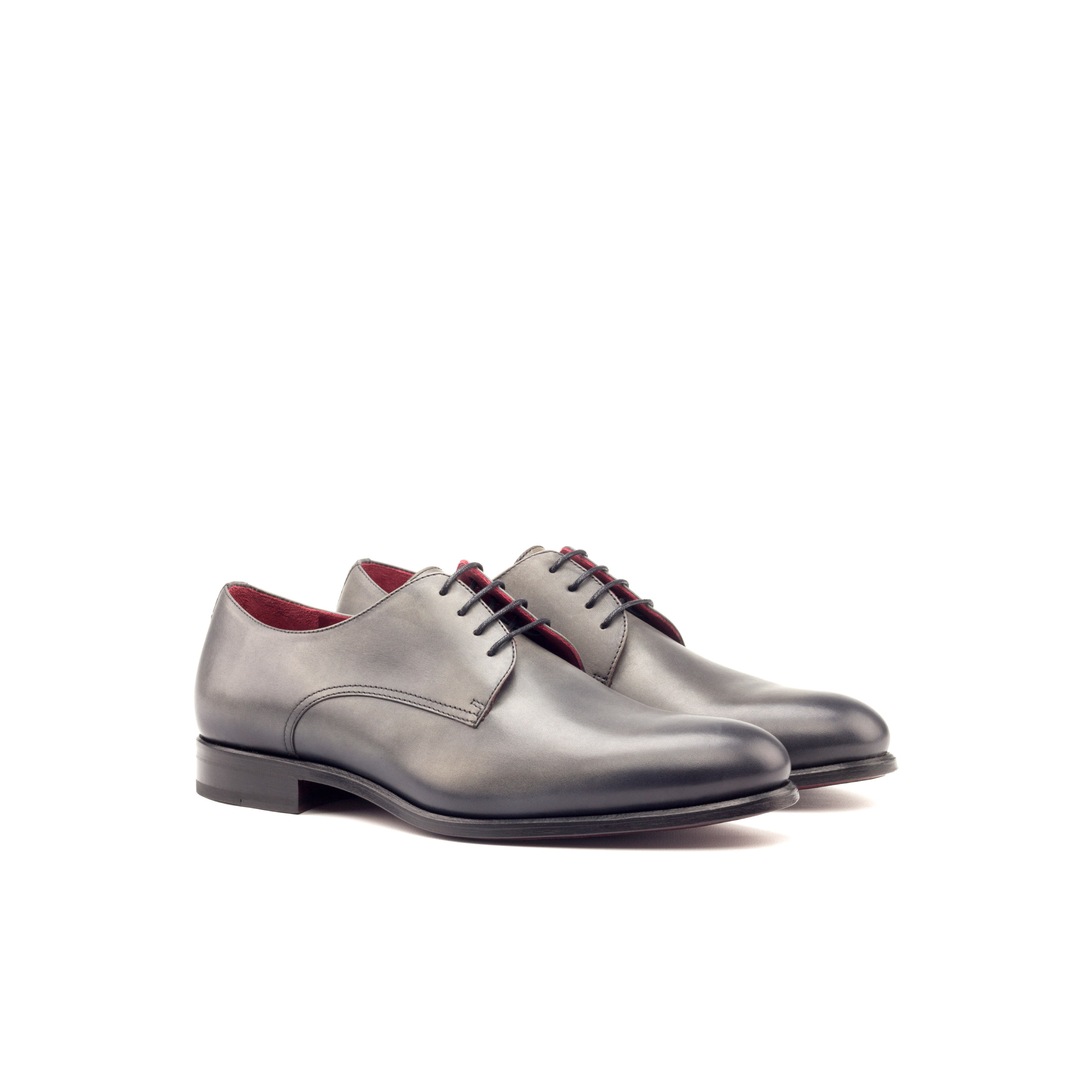 Refined Grey Derby Shoes