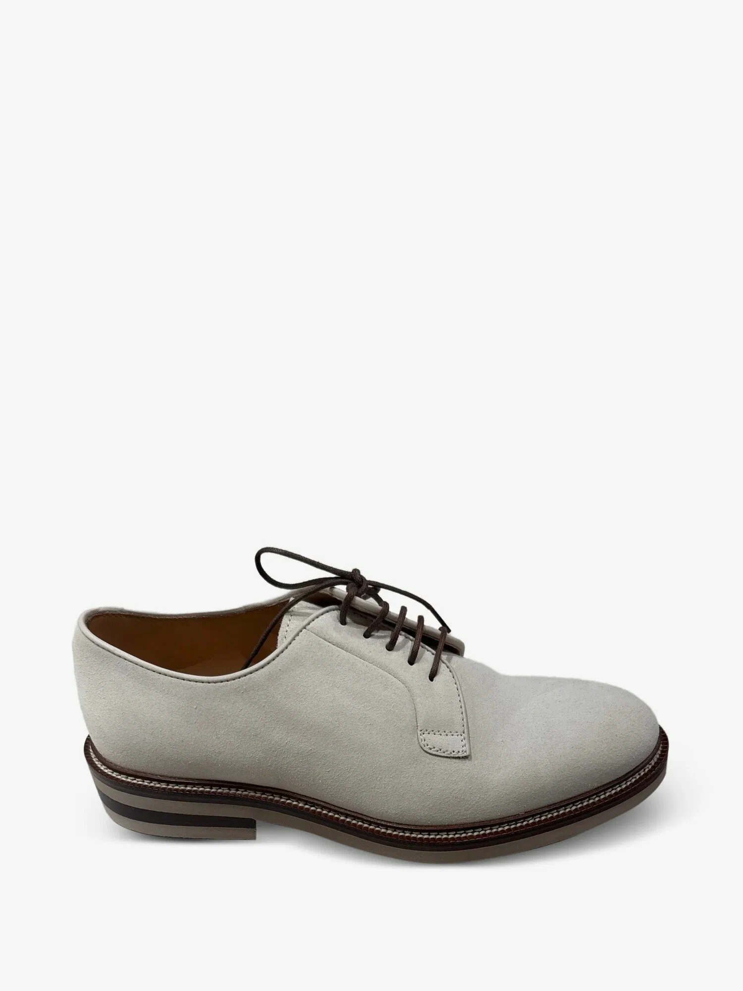 Refined Grey Derby Shoes