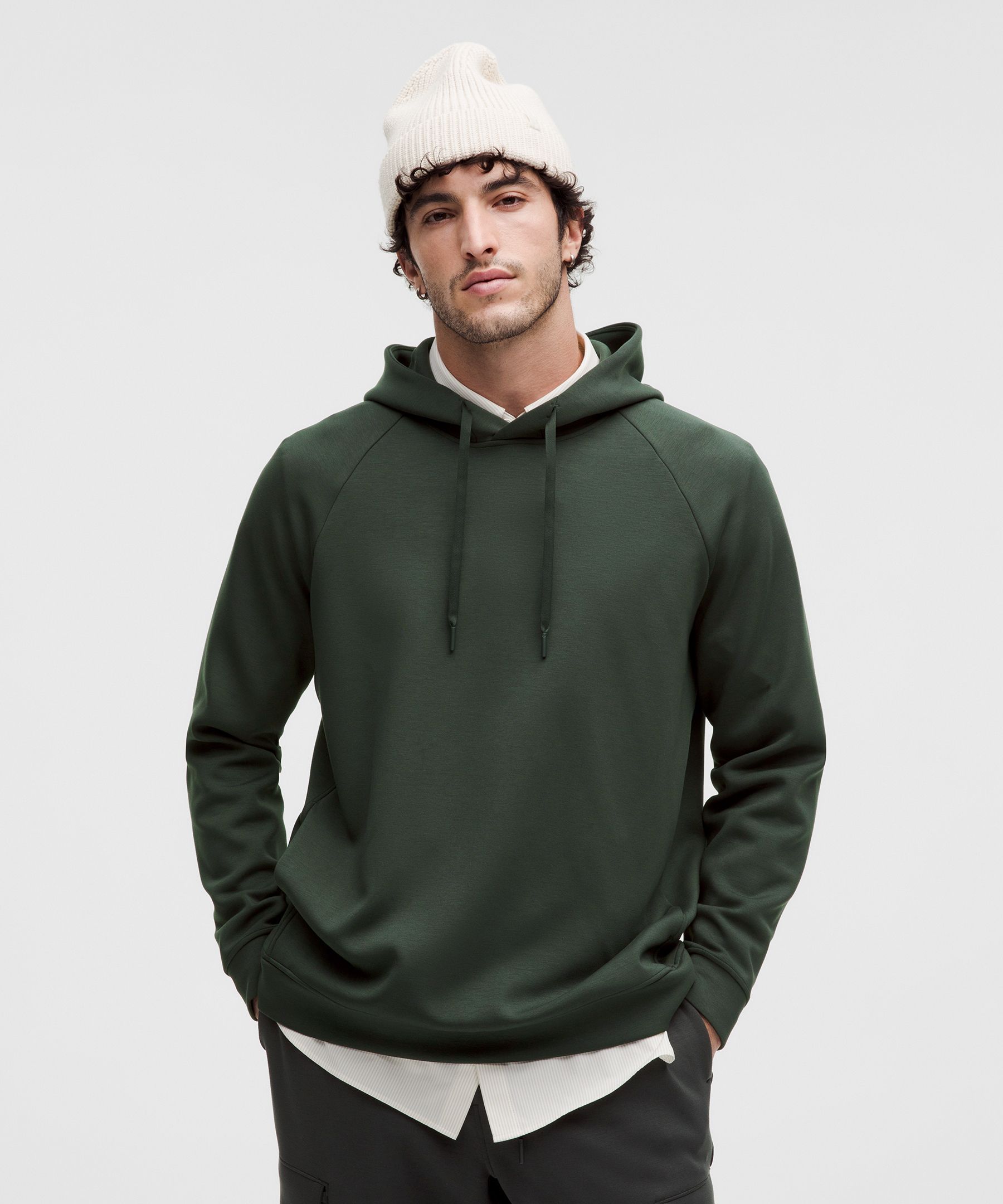 Soft Men's Hooded Sweatshirt Natural