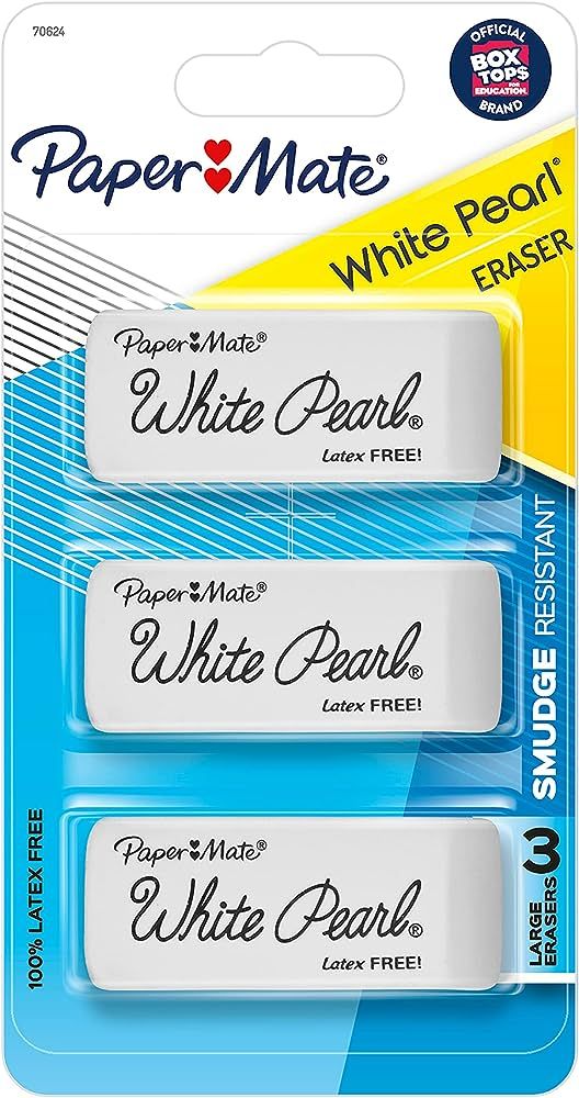 Eraser - White - Large - 3 Pack