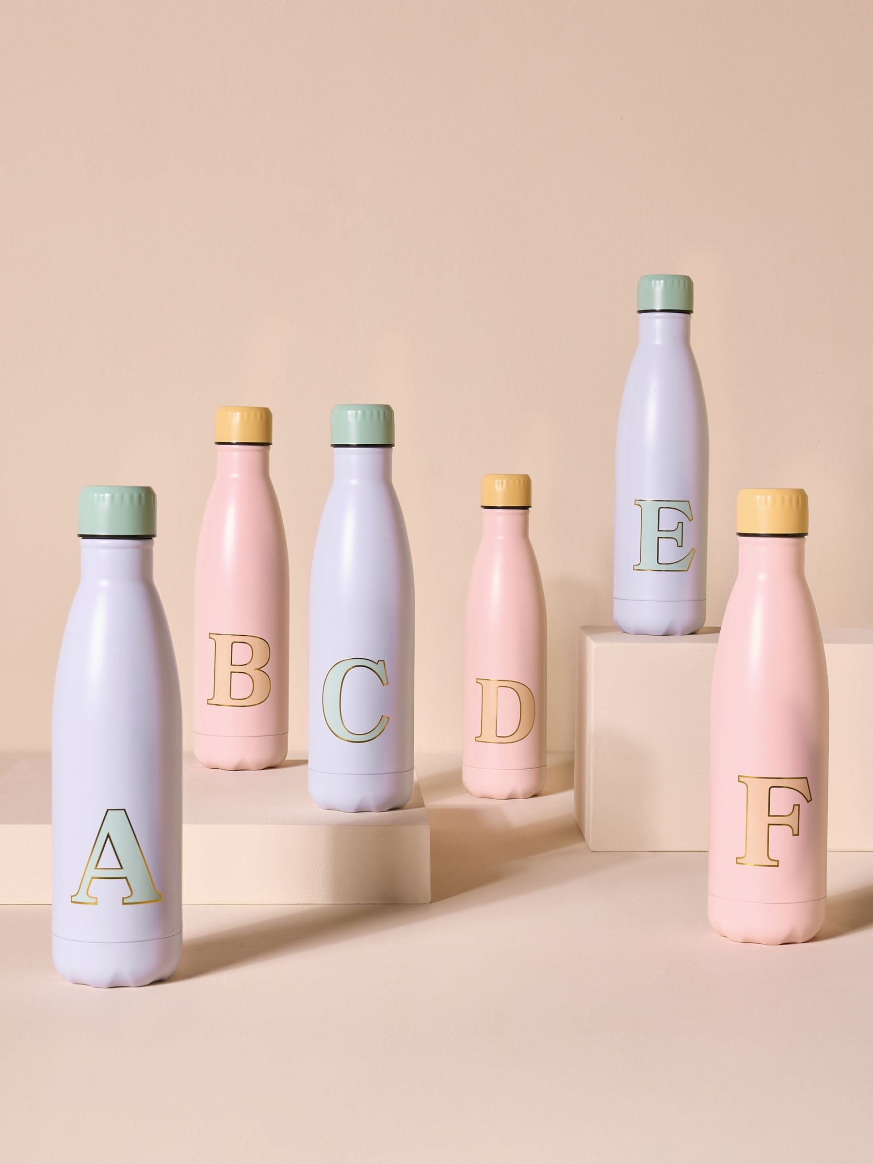 Water Bottle - Steel - 500ml - Pink