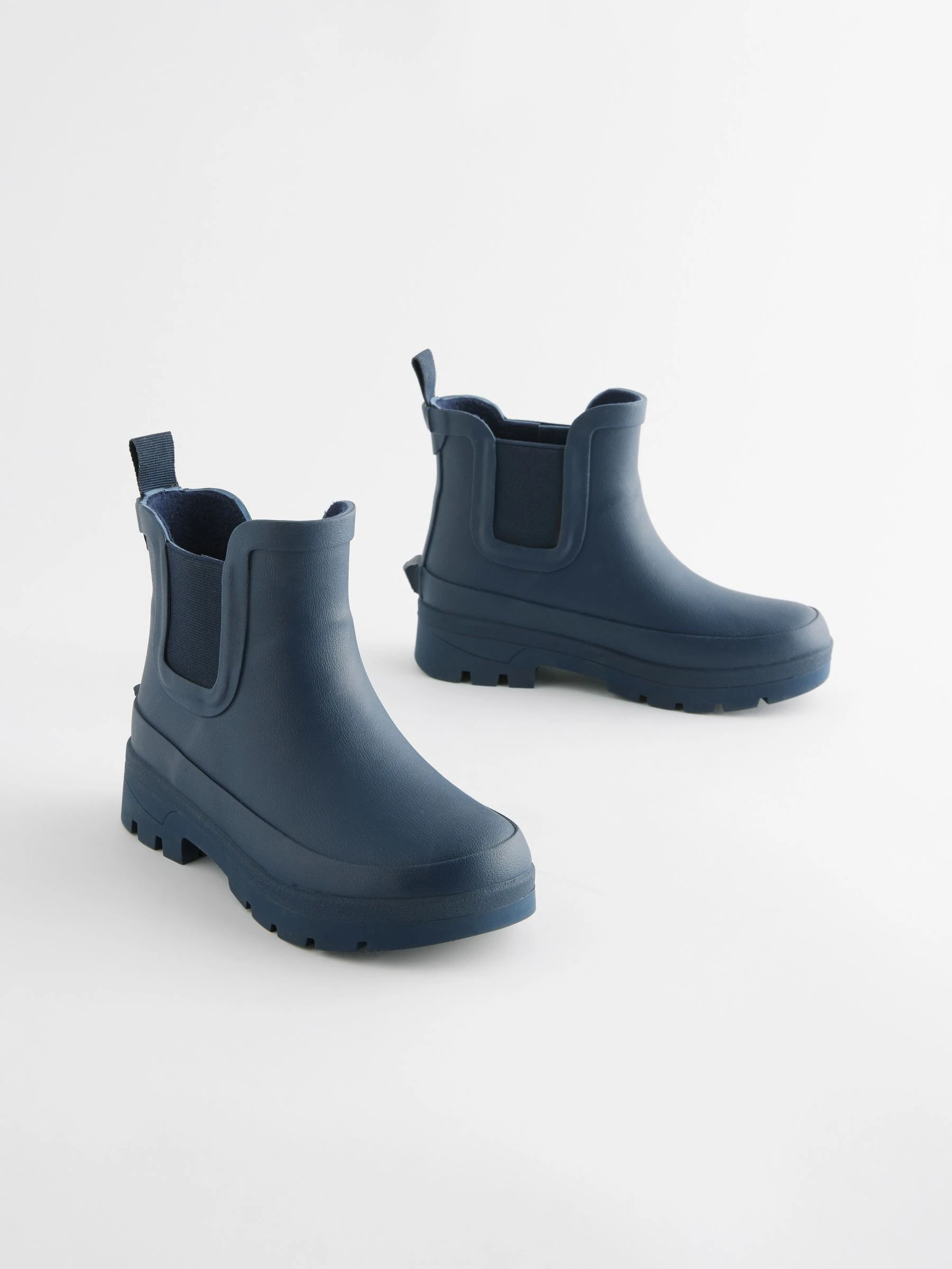 Hiking Navy Blue Chelsea Boots