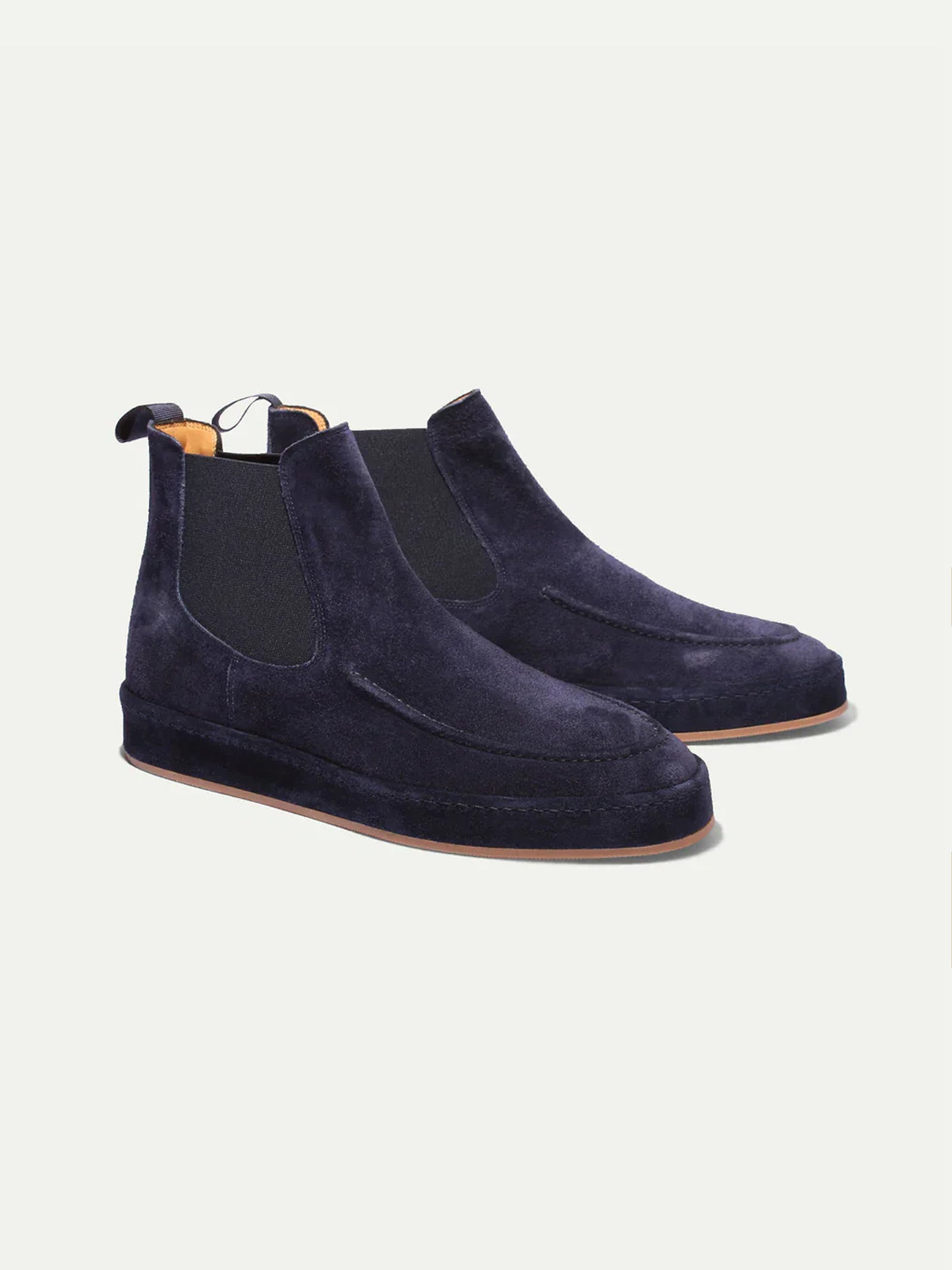 Hiking Navy Blue Chelsea Boots