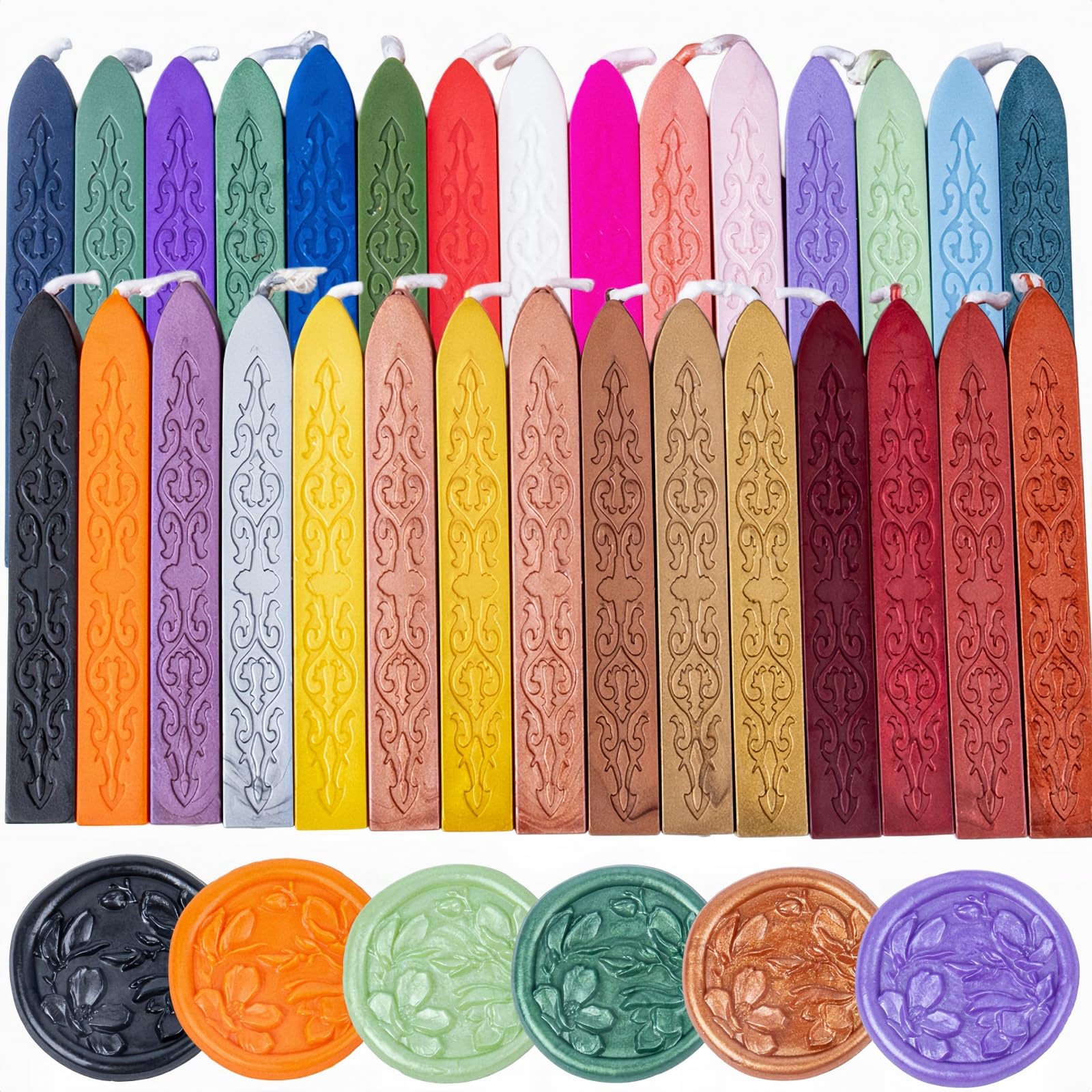 Wax Seal Sticks - Assorted Colors (6 Pack)