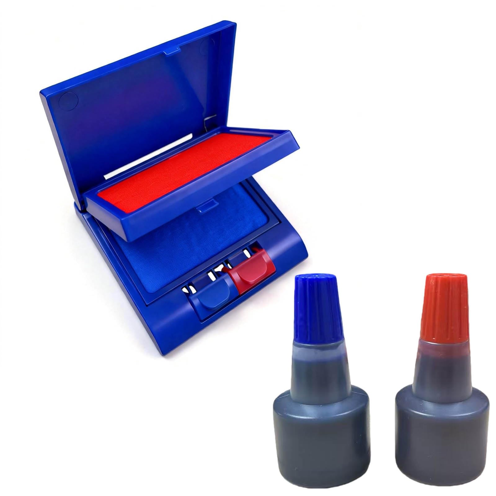 Dual Color Ink Pad - Red & Blue