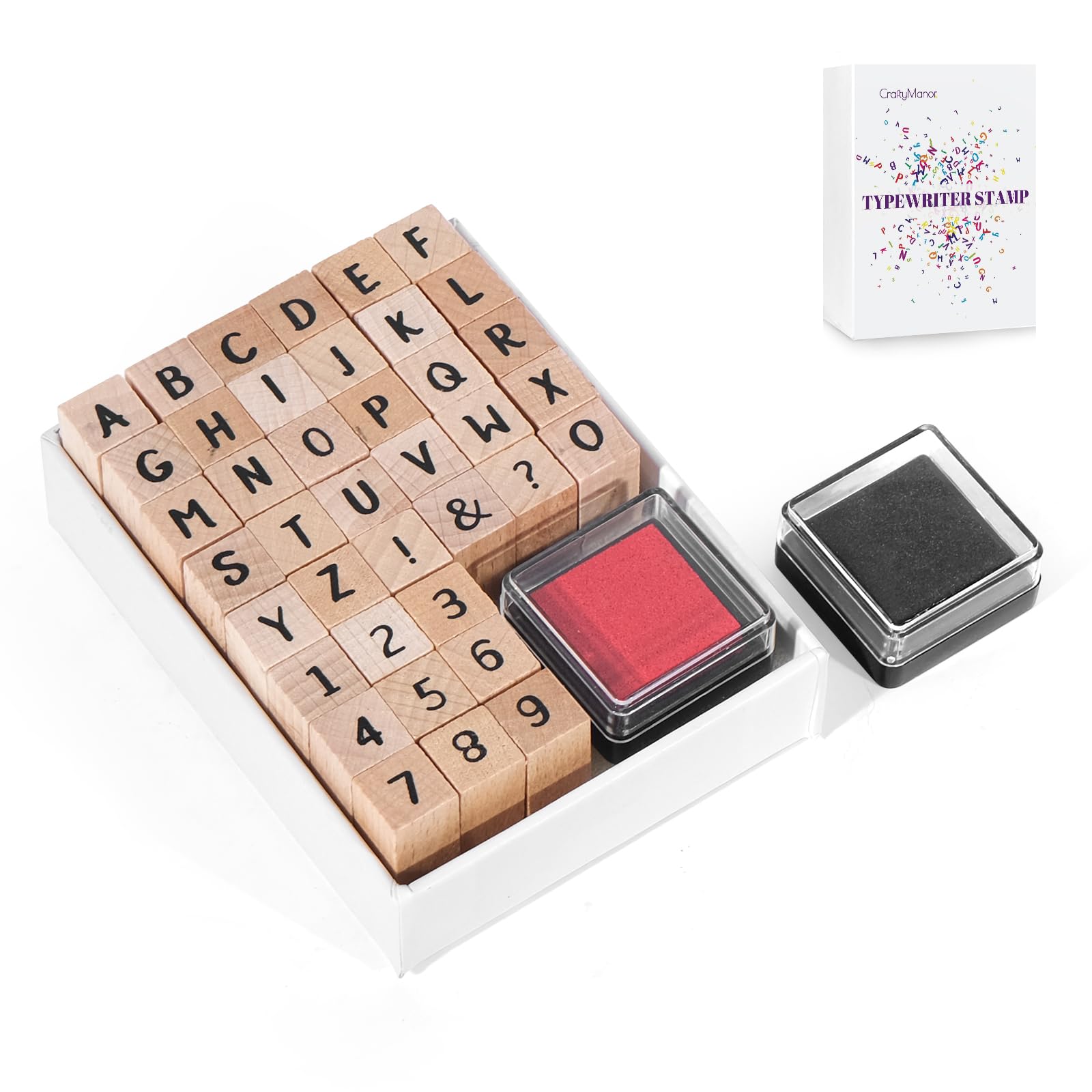 DIY Rubber Stamp Kit - Alphabet & Numbers