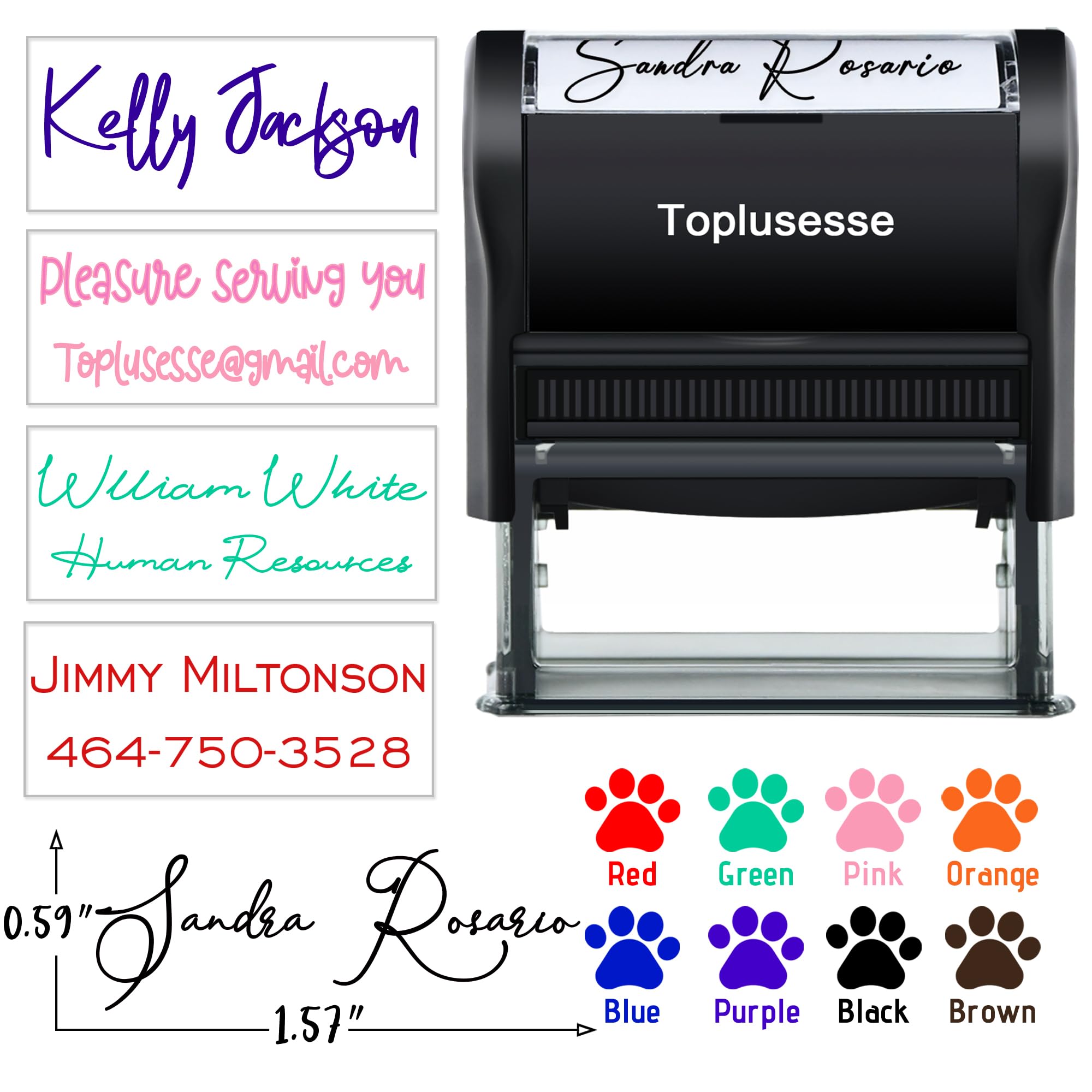 Custom Self-Inking Stamp - Business Name