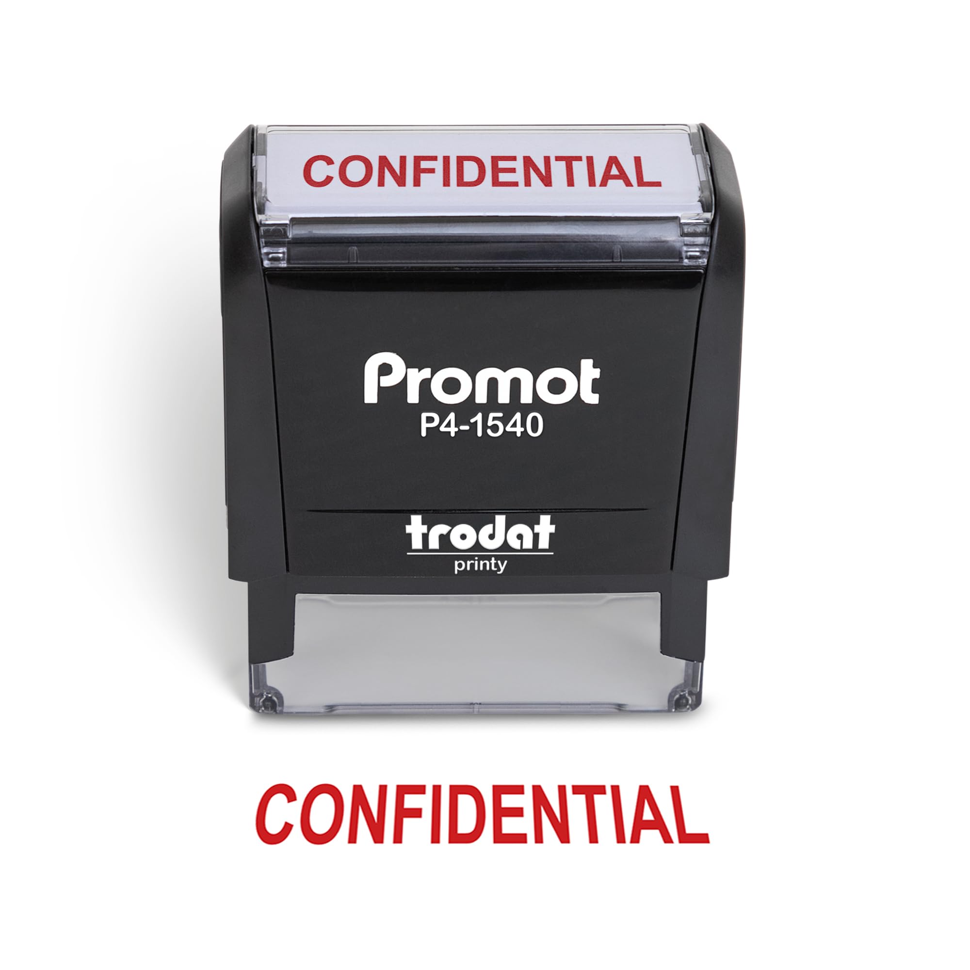 Self-Inking Stamp - CONFIDENTIAL - Red Ink