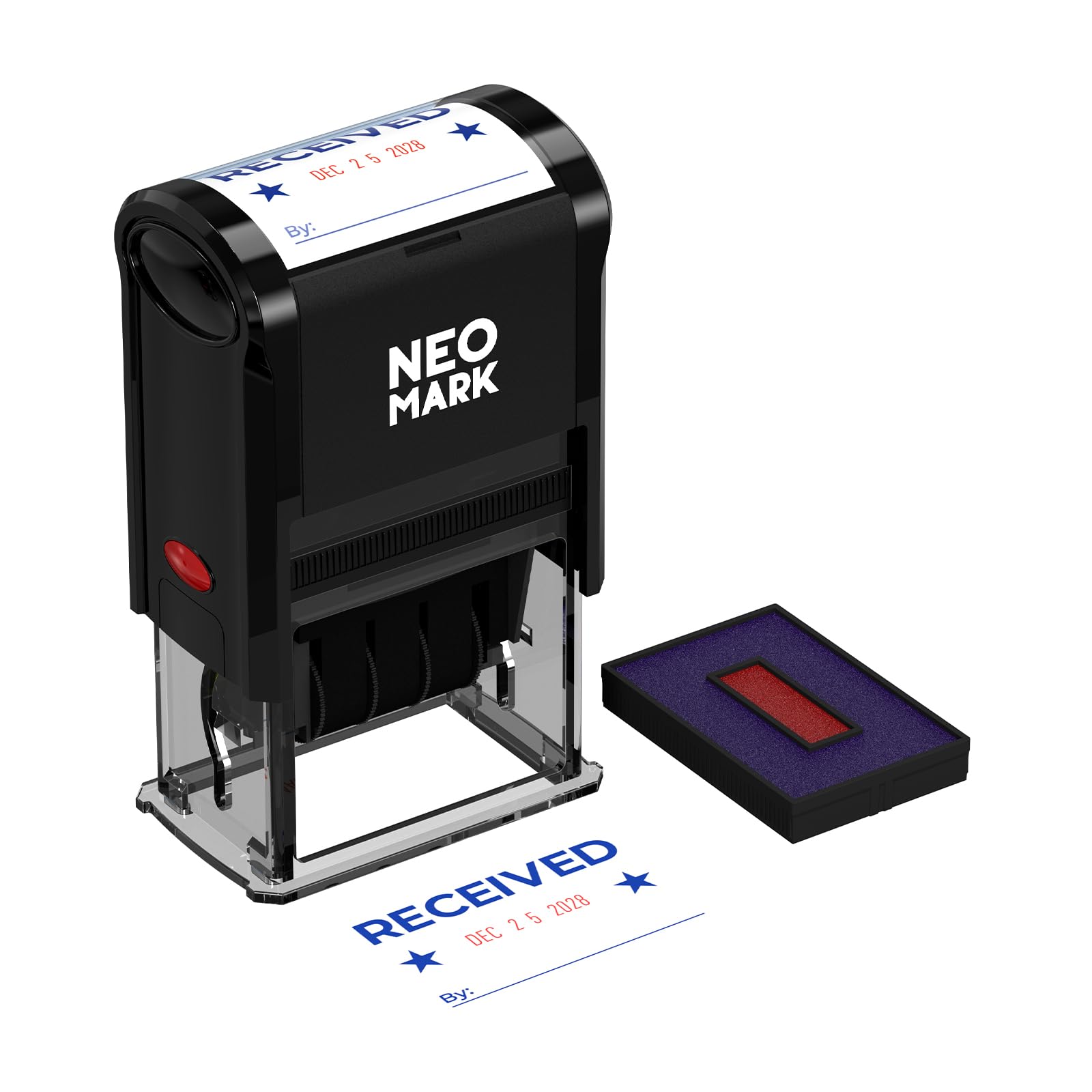 Self-Inking Date Stamp - Large 4604D
