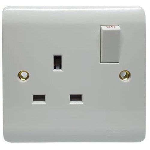 GT Single Wall Socket 1 Gang – White