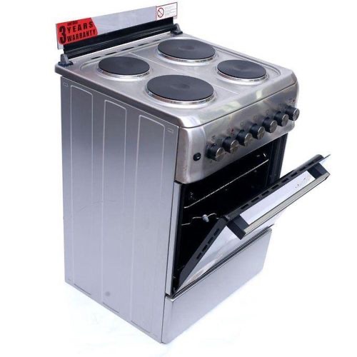 Blueflame S604E3R-I 60cm X 60cm Full Electric Cooker With Rotisserie Turbo Fan Inox Silver
