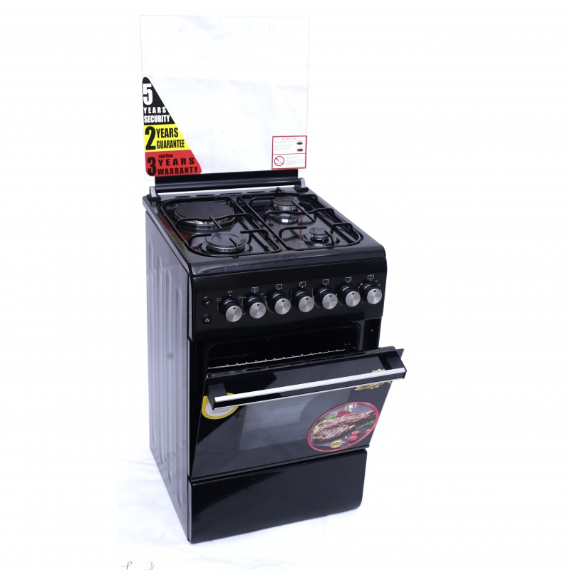 Blueflame 50*60cm 3 Gas Burners +1 Hot Plate Cooker NL6031E Black - Home Appliances