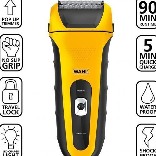 Wahl Rechargeable LifeProof Wet/Dry Shaver - Black,Yellow