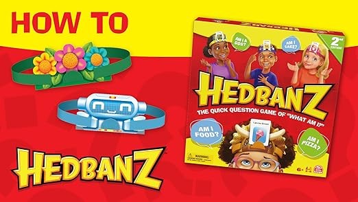 Hedbanz 2023 Edition Cards Picture Guessing Board Game- Family Games, Games for Family Game Night, Kids Games, Card Games for Families & Kids Ages 6 and Up