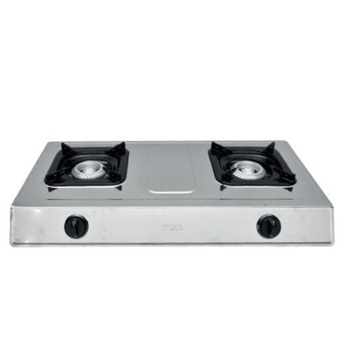 Mika 2 Burner Gas Cooker - White