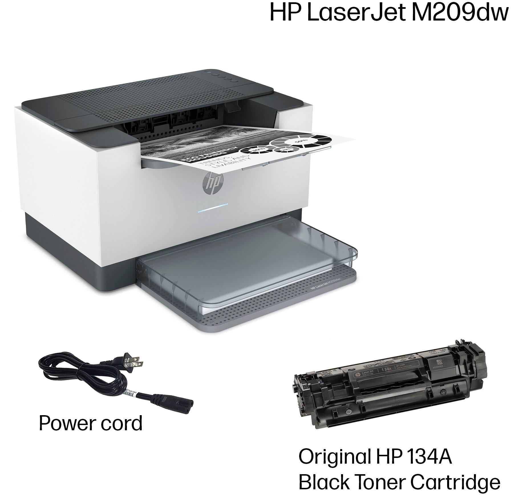 HP LaserJet M209dw Laser Printer - Black
