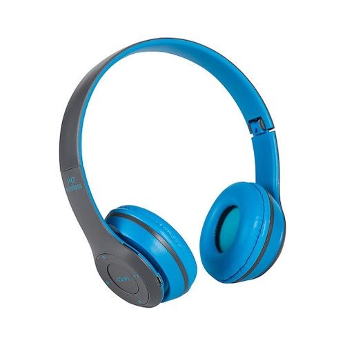 Generic Multifunctional Portable Foldable Wireless tooth Connected Head Blue