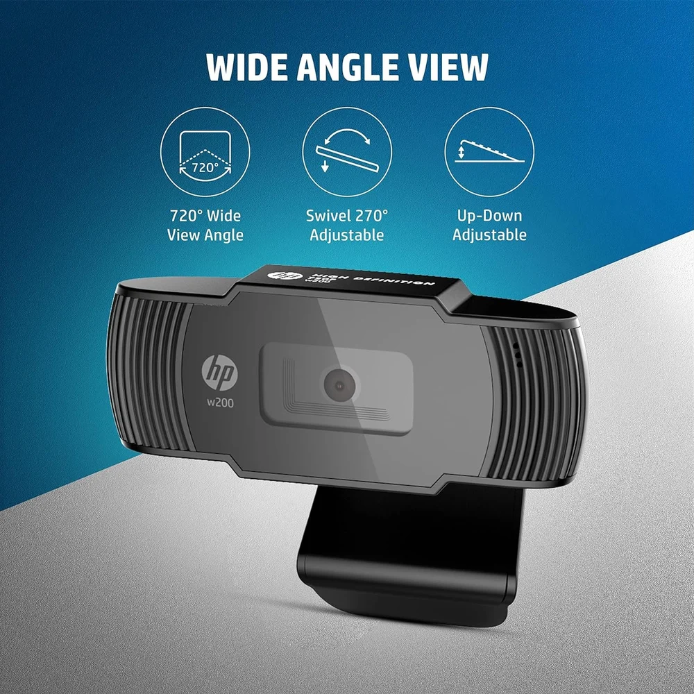 HP 720p HD Webcam - Black