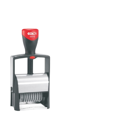 Heavy Duty Style Self Inking Date Stamp with Received - Style A - Red Ink