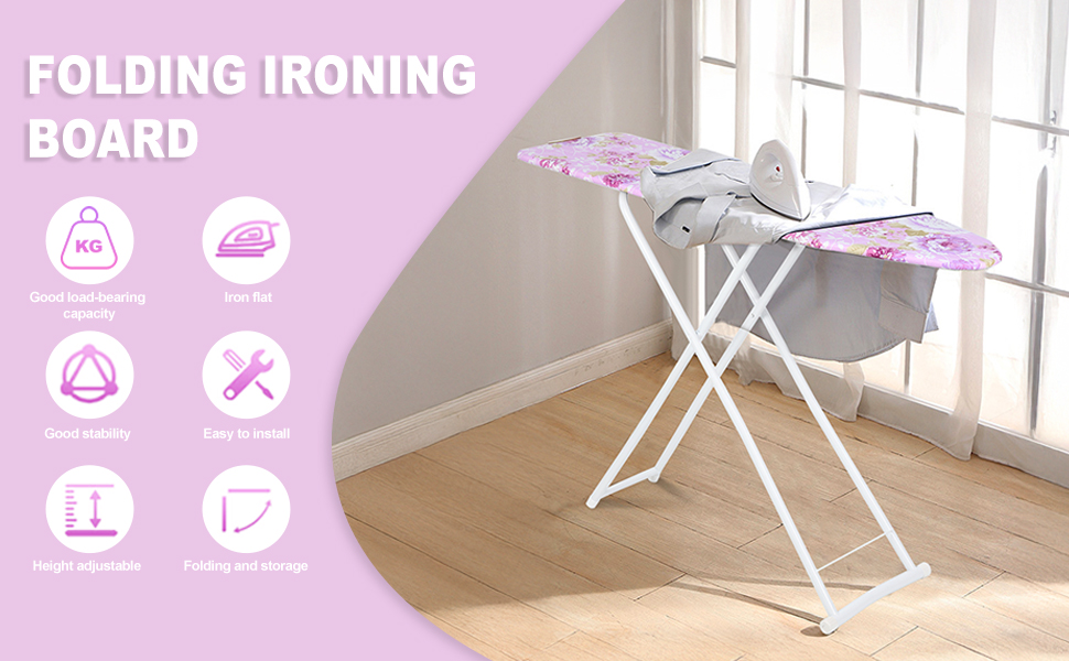 Ironing Board - Foldable - White