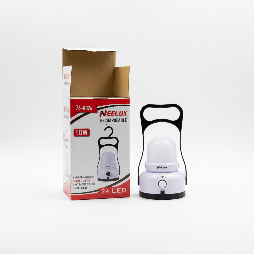 Neelux 76-0024 Rechargeable 24 LED Camping Lantern - 10W with Dimmer