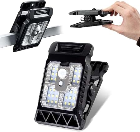 Motion Sensor Solar Clip Lamp
