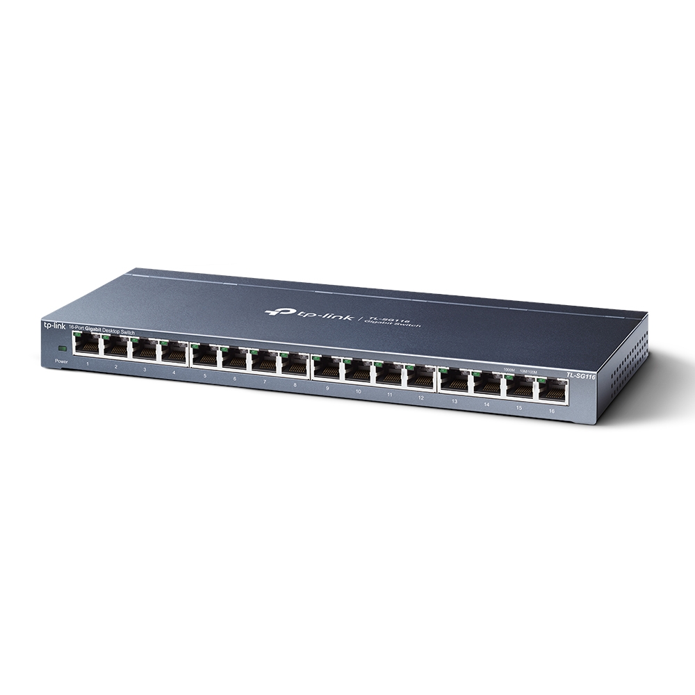TP-Link TL-SG116 16-Port Gigabit Switch - Black
