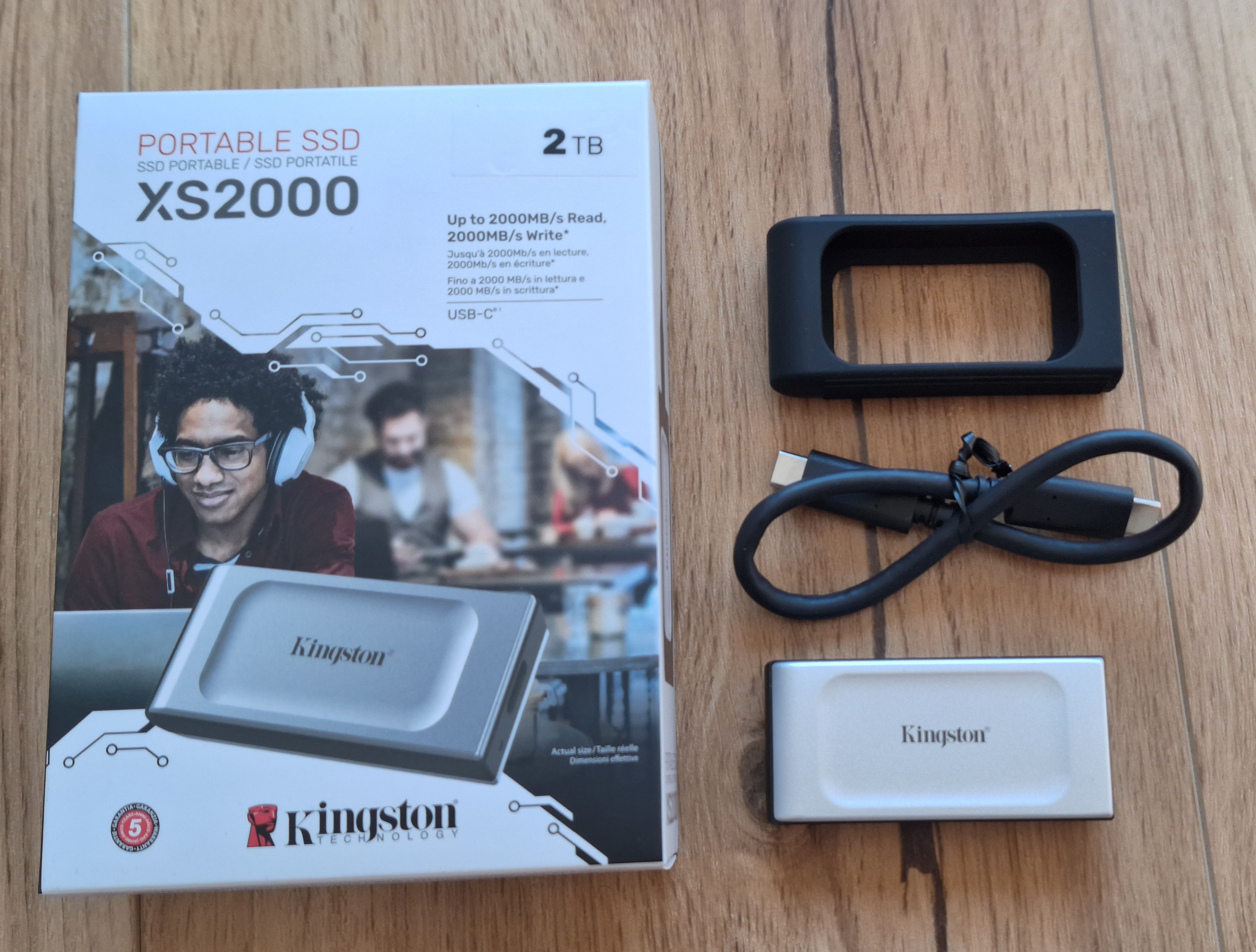 Kingston XS2000 2TB Portable SSD - Black
