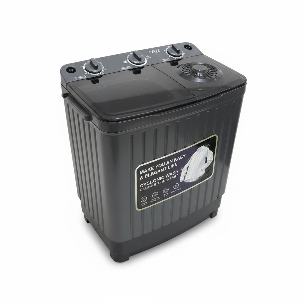Pixel 6kg Twin Tub Washing Machine - Cyclonic Wash