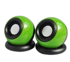 USB Computer Phone, Laptop Speakers - Green