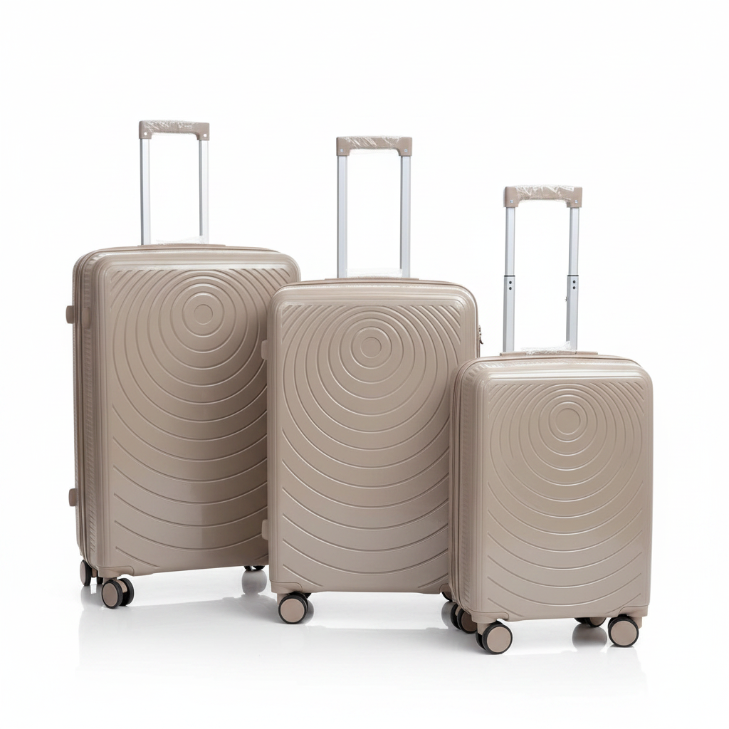 Hardshell Trolley Luggage Set - Champagne (Small / Medium / Large / Full Set)