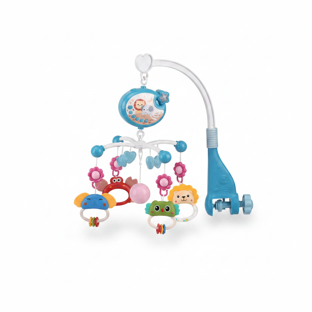 Baby Crib Mobile with Star Night Light, Music & Rotating Toys