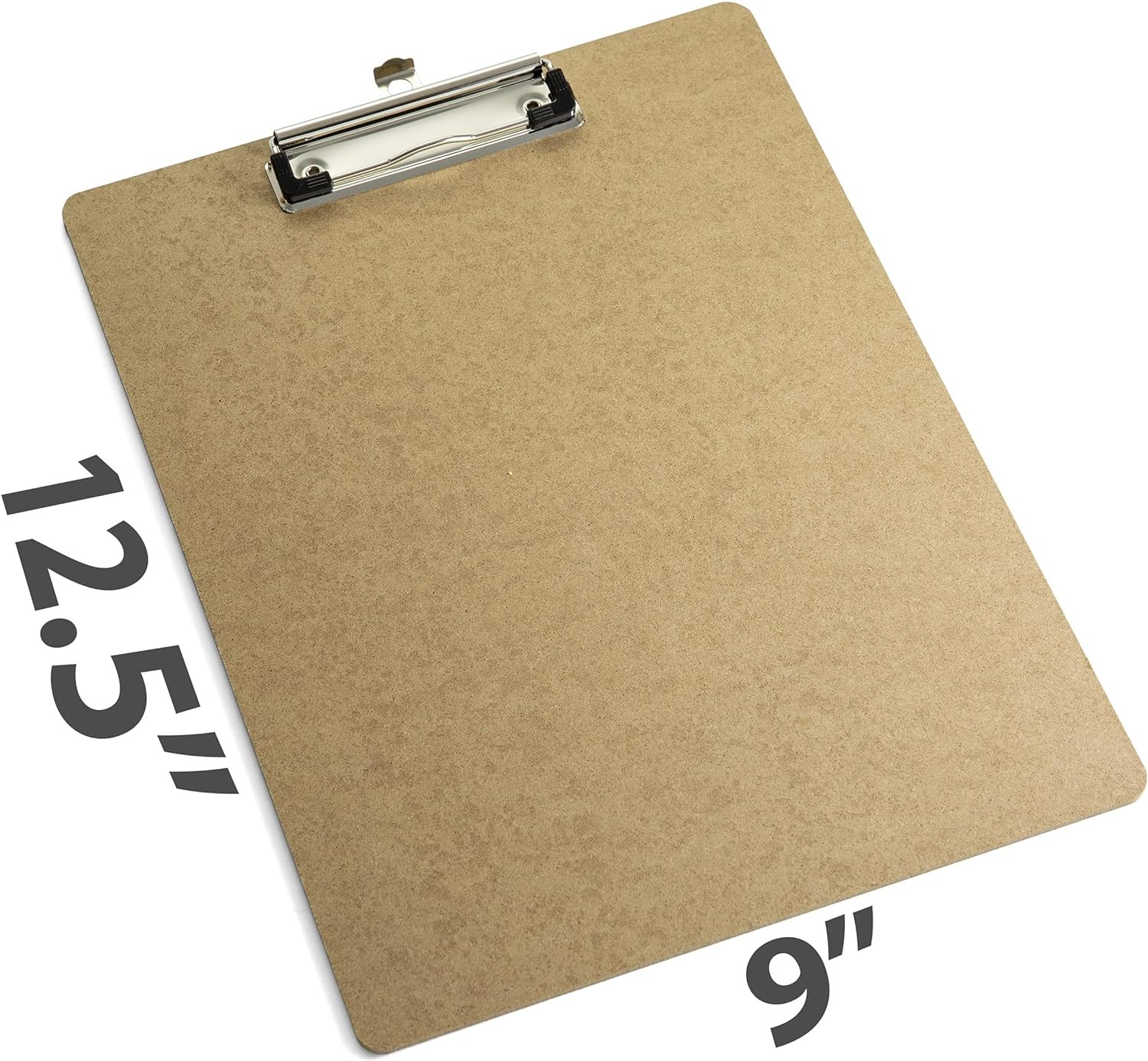 Officemate Eco-Friendly Wood Clipboards, Low Profile Clip, 6-Pack, Letter Size (9 x 12.5 Inches), Brown (83806)