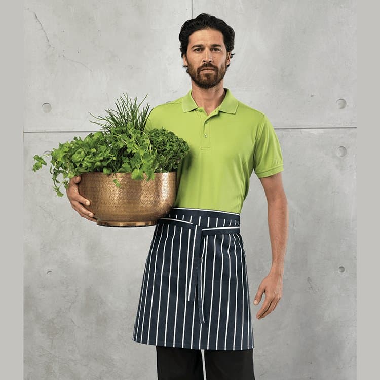 Branded Striped Gastronomy Waist Apron – Restaurants, Wine Bars & Fine Dining thumbnail