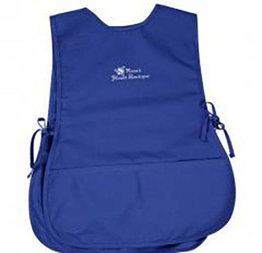 Branded Striped Tabard Apron with Logo – Eye-Catching Staff Uniform