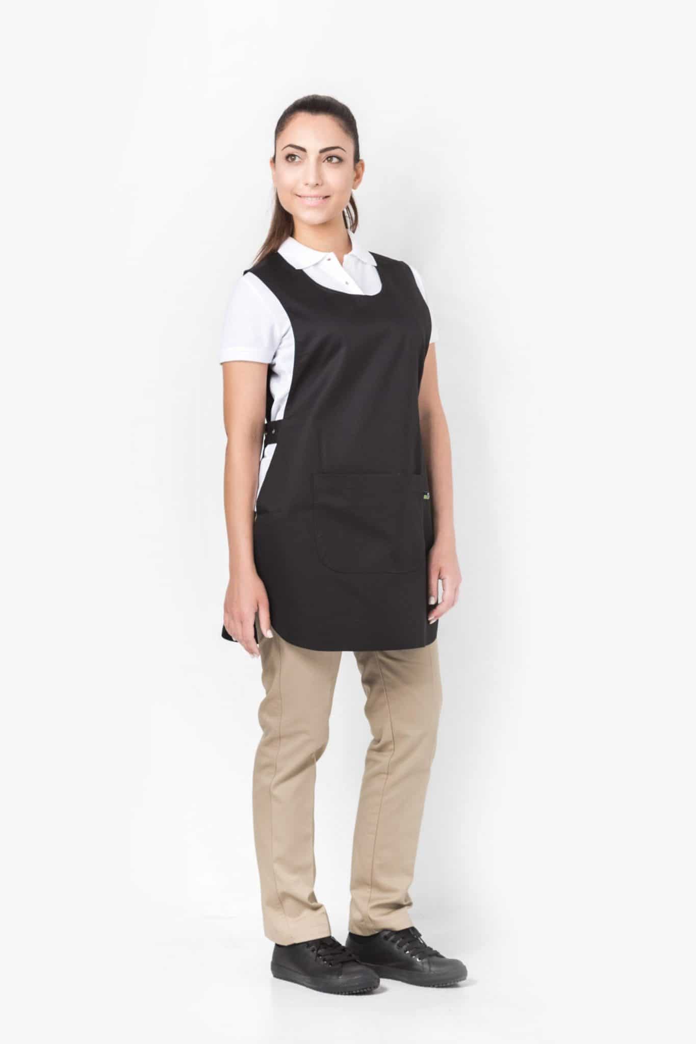 Branded Striped Tabard Apron with Logo – Eye-Catching Staff Uniform thumbnail