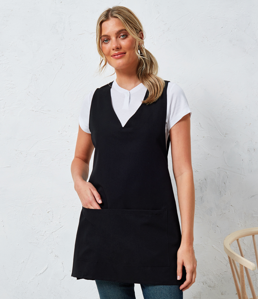 Branded Wrap-Around Tunic Tabard with Logo – Modern Staff Uniform for Hospitality & Wellness thumbnail