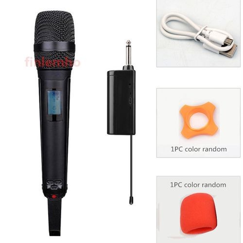 "UHF Wireless Karaoke Microphone: Professional 600-650MHz Vocal Recording for Home Studio, Theater (Black)"