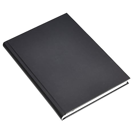 Professional Journal, 10.5X7.5 inches, Black, 2-Pack