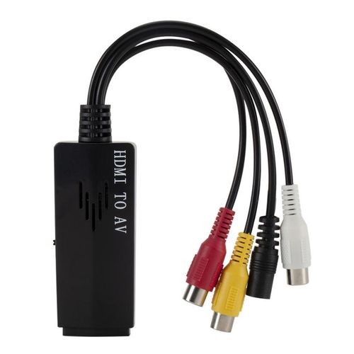 2 Pcs HDMI To AV HD Audio Video Converter Cable Male To Female Line