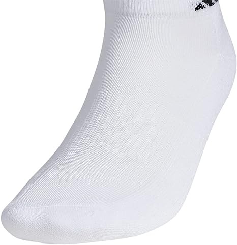 adidas Men's Athletic Cushioned Low Cut Socks with Arch Compression for a Secure Fit (6-Pair)