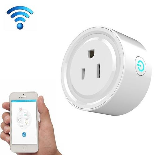 "WiFi Mini Smart Socket with Remote Control and Voice Assistant Compatibility"